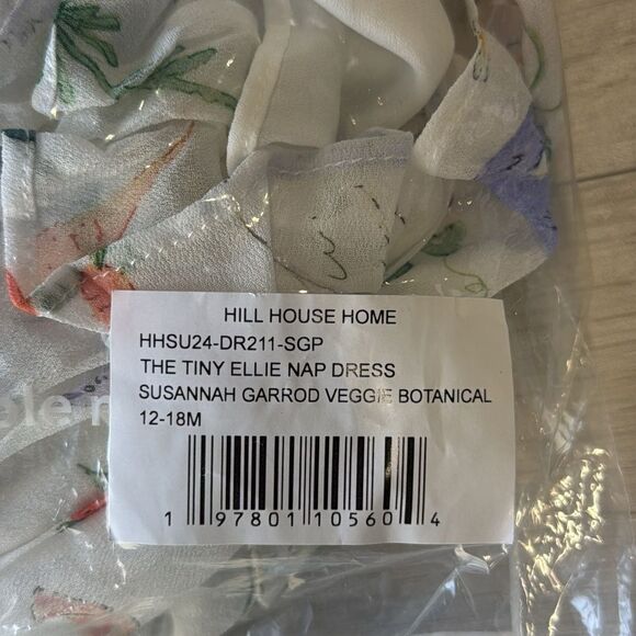 HILL HOUSE HOME
Tiny Ellie Nap Dress in Veggie Botanical 12-18M
NWT in packaging - Picture 3 of 4